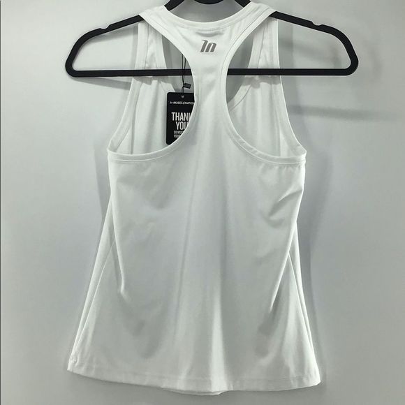 MUSCLENATION White Razorback Tank NWT SIZE XS - Picture 4 of 4